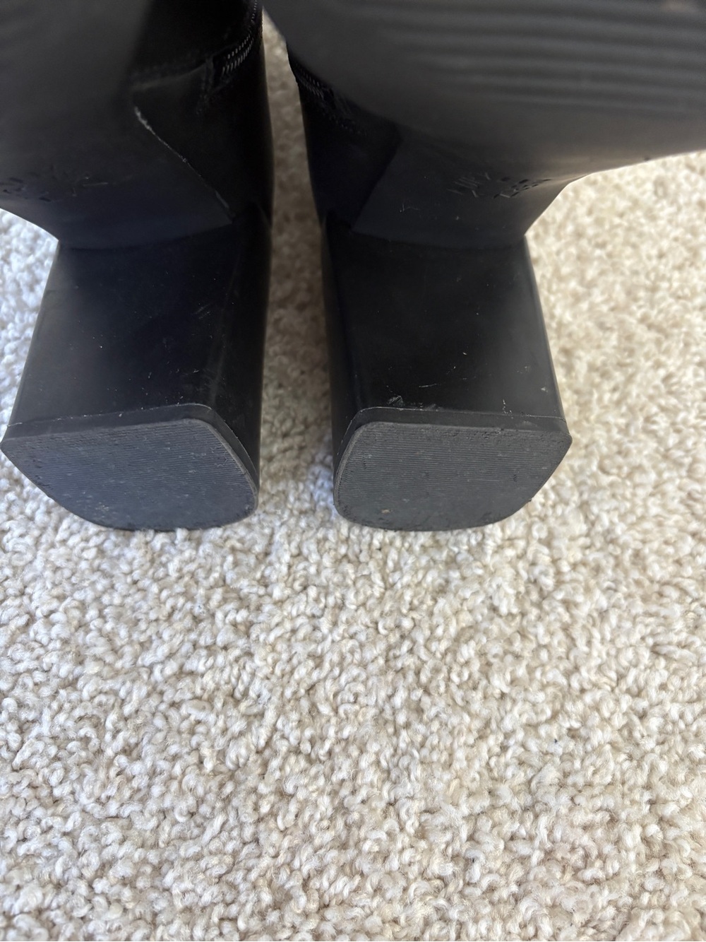 Naturalizer Black Leather Block Heel Ankle Boots - Picture 7 of 7